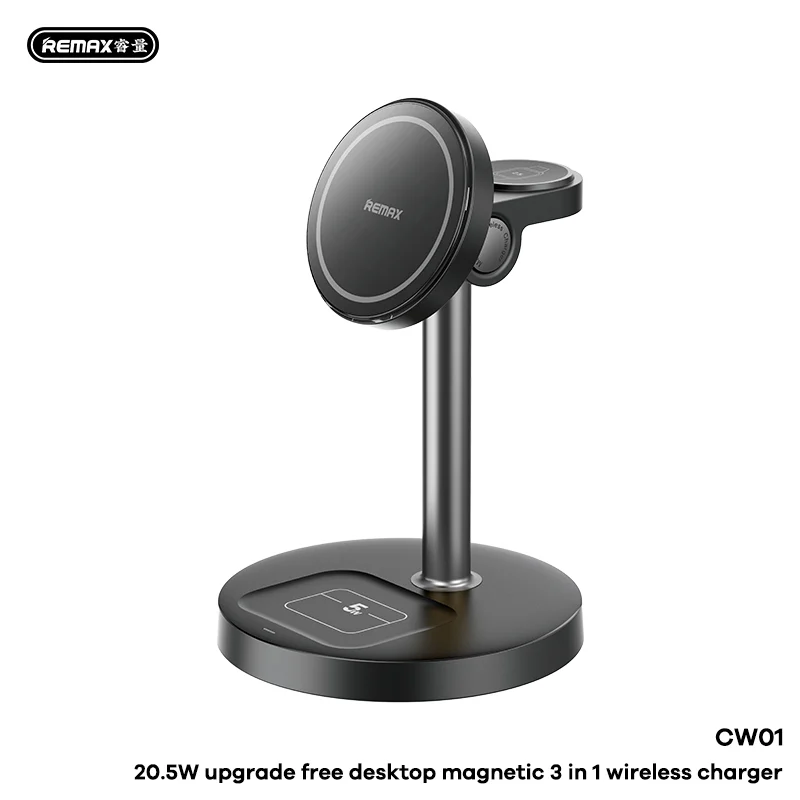 CW01 20.5W Desktop Magnetic 3-in-1 Wireless Charger