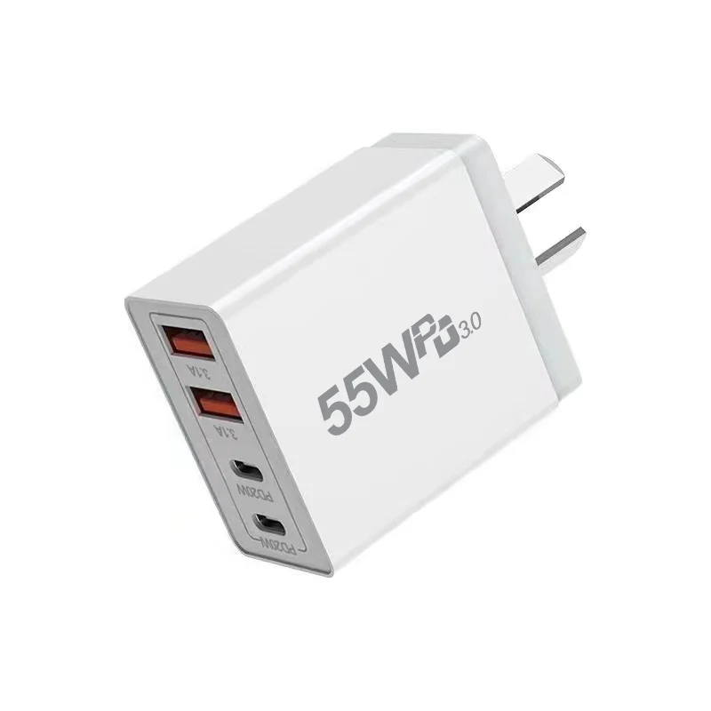 55W 4 Port Wall Charger