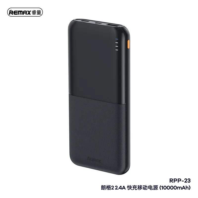 REMAX RPP-23 10000mAh Fast Charging Power Bank- Black